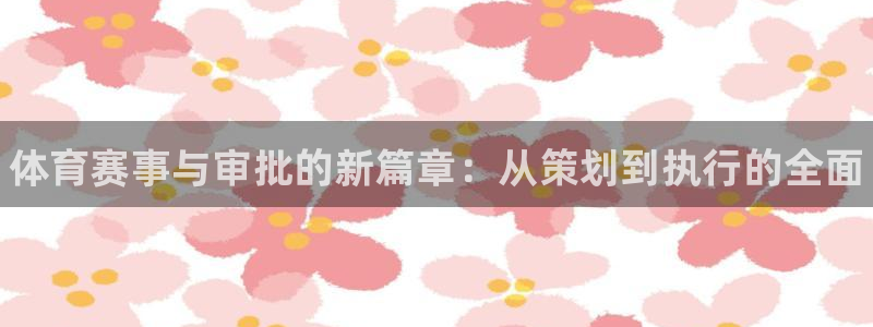 678体育官网：体育赛事与审批的新篇章：从策划到执行的全面