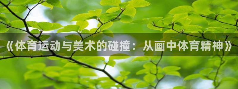 678体育官网地址：《体育运动与美术的碰撞：从画中体育精神》